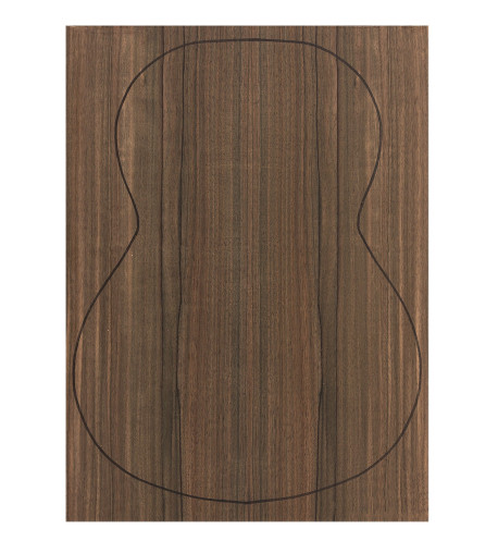 Fond Contreplaqué Malaysian Blackwood 0,5 mm + Sapelli Guitare Classique
 (550x400x2,2/2,4 mm.)