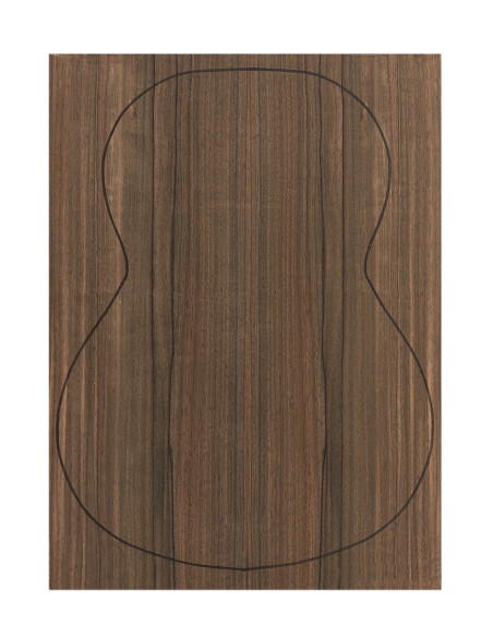 Fond Contreplaqué Malaysian Blackwood 0,5 mm + Sapelli Guitare Classique
 (550x400x2,2/2,4 mm.)