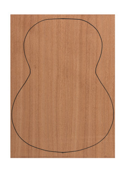 Back Sapele Outer Face 0,7 mm. + Sapele Inner Face (550x400x2,2/2,4 mm.)