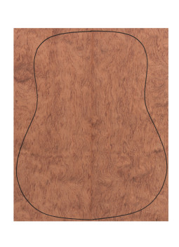 Fond Contreplaqué Bubinga 0,5 mm + Sapelli Guitare Acoustique
(550x440x2,2/2,4 mm.)