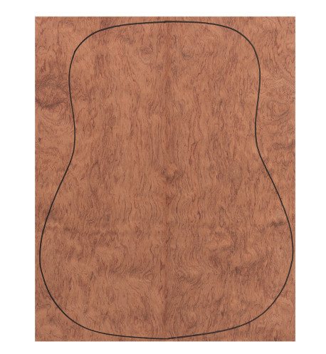 Fond Contreplaqué Bubinga 0,5 mm + Sapelli Guitare Acoustique
(550x440x2,2/2,4 mm.)