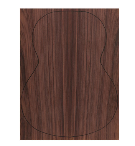 Back Indian Rswd. Outer Face 0,7 mm. + Sapele Inner Face (550x400x2,2/2,4 mm.)
