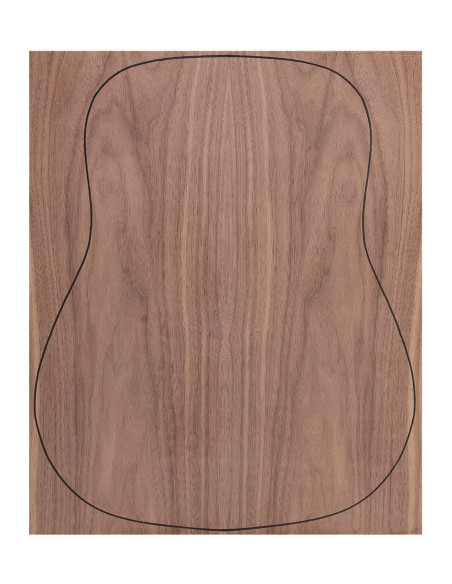 Fond Contreplaqué Noyer 0,6 mm +  Noyer Guitare Acoustique
(550x440x2,2/2,4 mm.)