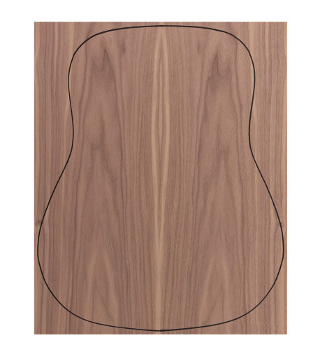 Back Walnut Outer Face 0,5 mm. + Sapele Inner Face (550x400x2,2/2,4 mm.)