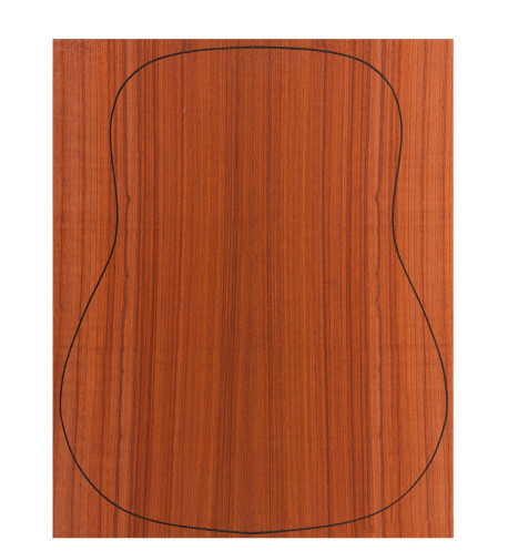Fond Contreplaqué Padouk 0,5 mm + Sapelli Guitare Acoustique
 (550x440x2,2/2,4 mm.)