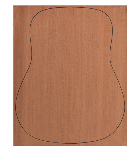 Fond Contreplaqué Sapelli 0,7 mm + Sapelli Guitare Acoustique
(550x440x2,2/2,4 mm.)