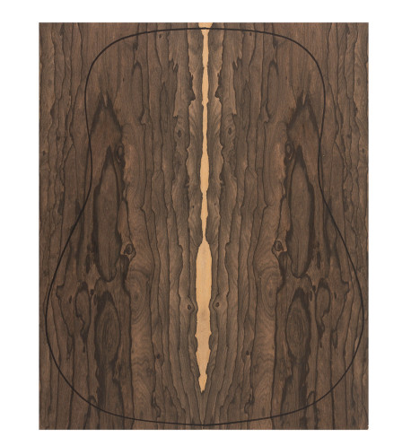 Back Ziricote Outer Face 0,6 mm. + Ziricote Inner Face (4 pieces) (550x440x2,2/2,4 mm.)