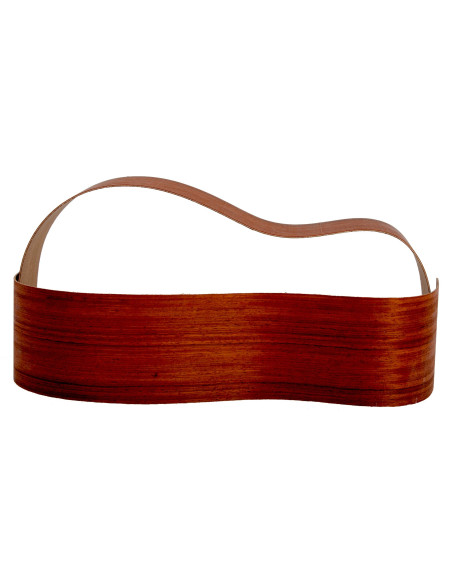 Éclisses Contreplaqué Padouk 0,5 mm +  Sapelli Guitare Acoustique
(825x125x2,2/2,4 mm.)x2