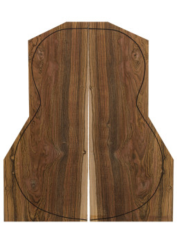 Bocote Backs (550x200x4 mm.)x2