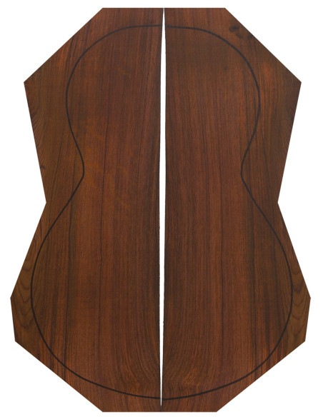 Tight Cocobolo Backs (500/550x170/190x4 mm)