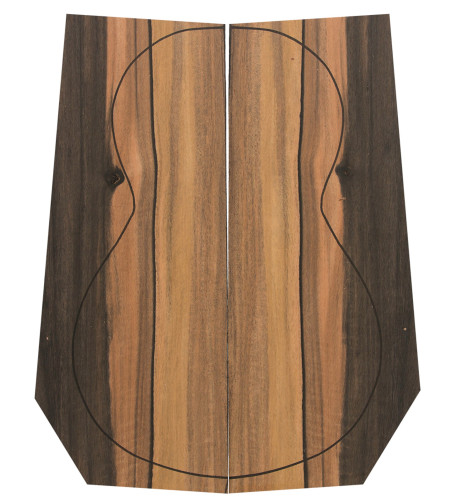 Fondos Ébano Justos  (550x200x4 mm.)x2