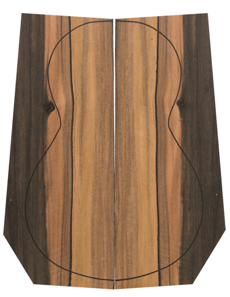 Fondos Ébano Justos  (550x200x4 mm.)x2