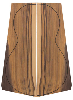 Fonds Pau Ferro Étroit Guitare Classique (500/550x170/190x4 mm)