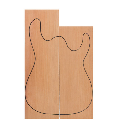 Asymetric Body Honduras Cedar (CITES) 530x160x50mm + 450x160x50mm