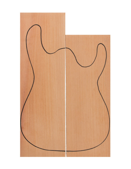 Asymetric Body Honduras Cedar (CITES) 530x160x50mm + 450x160x50mm