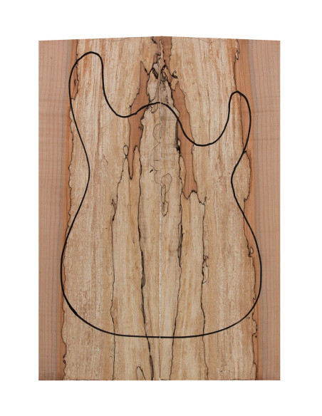 Tapa Eléctrica Arce Spalted 550x200x24 mm