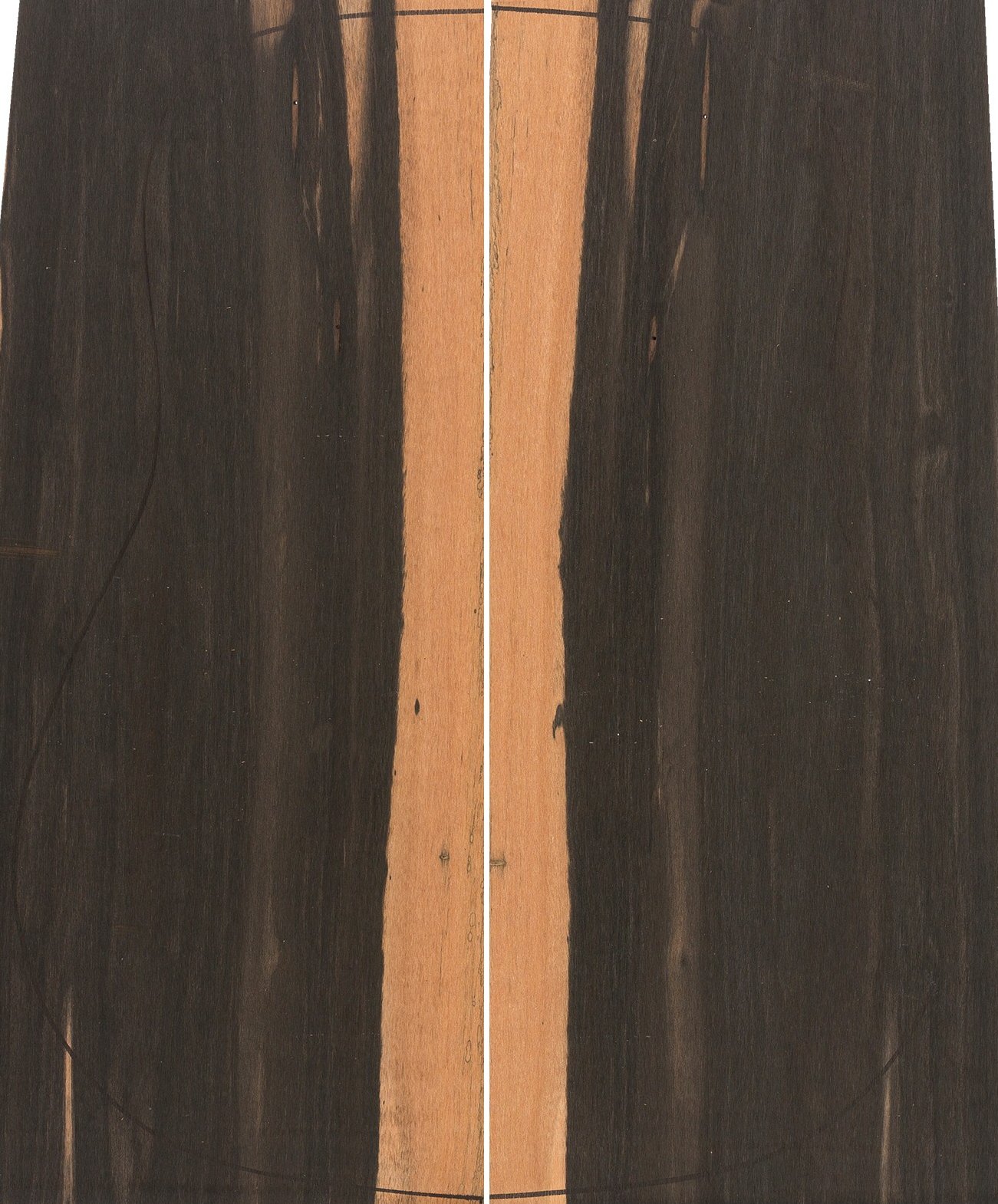 A FSC 100% Exotic Ebony Acoustic Guitar Backs