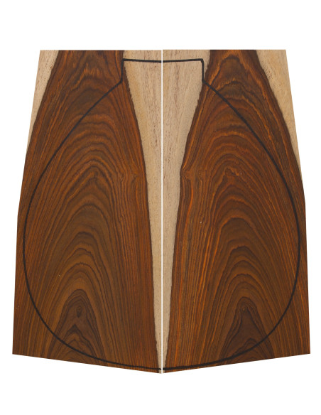 Cocobolo Backs (400x160x4 mm)x2