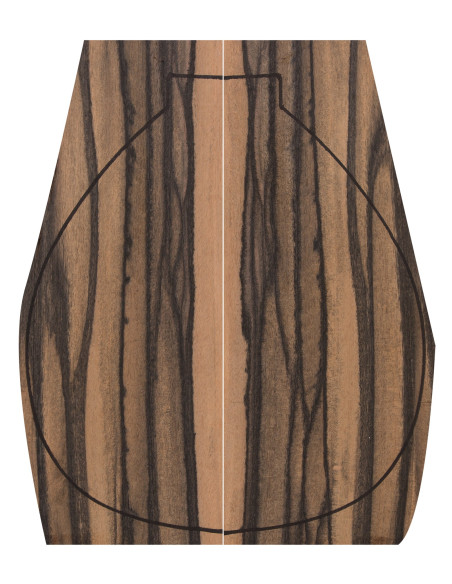 Exotic Ebony Backs (400x160x4mm)x2