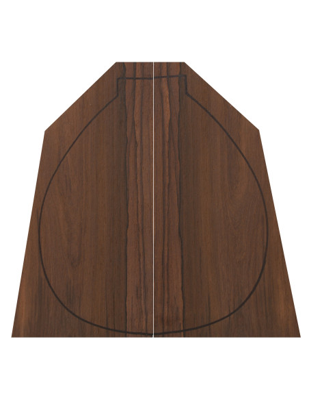 Madagascar Rosewood Backs (CITES) (400x160x4 mm)x2