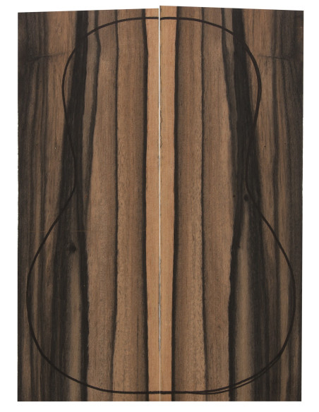 Fondos Ébano Exótico (360x130x4mm)x2