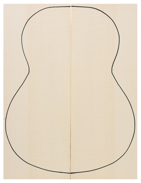 Flame maple guitar back