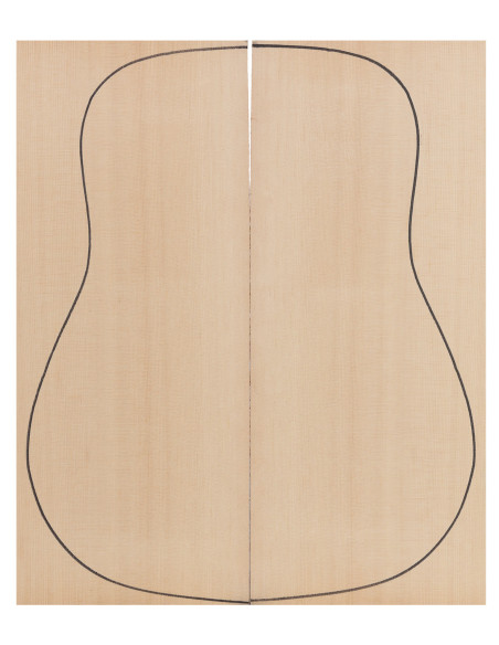Abeto Sitka tapa guitarra