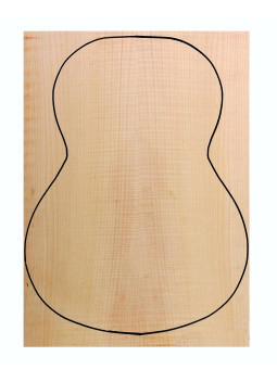 Fond Contreplaqué Érable Ondé 0,6 mm + Sycomore Guitare Classique
(550x400x2,2/2,4mm.)x2