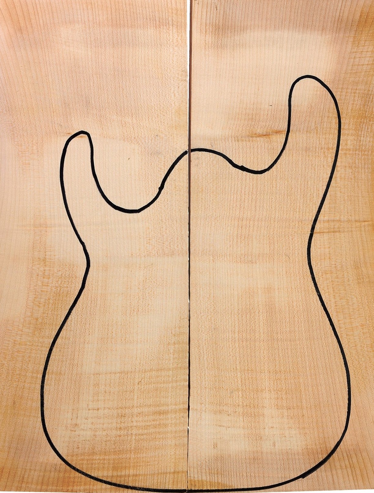 cuerpo arce guitarra