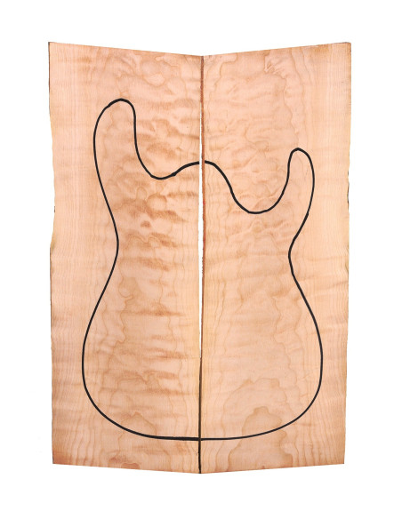 quilted maple guitar bass