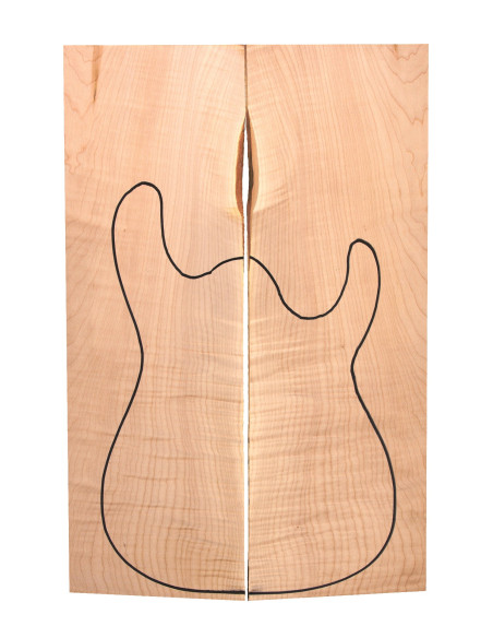 AAA American Maple Body Top (550x200x22/24mm)x2