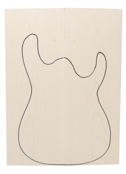 tapa arce rizado guitarra