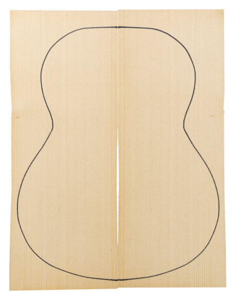 Abeto Sitka tapa guitarra