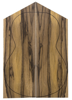 AAA 100% FSC Ebony Back (550x200x4 mm.)x2