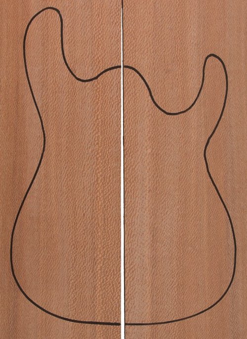 Tapa Body Brazilian Lacewood (550x200x22)x2