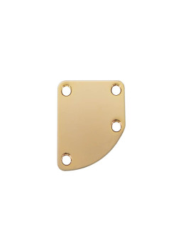 Placa para unión de mástil curvada dorada
