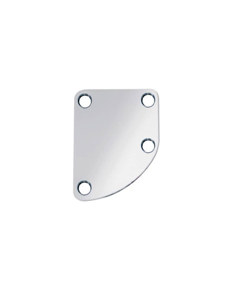 Placa para unión de mástil curvada cromo