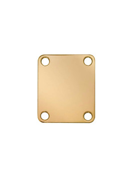 Placa para unión de mástil rectangular dorada