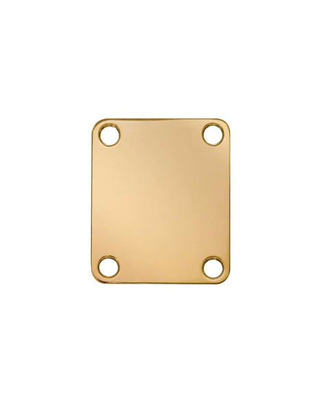 Placa para unión de mástil rectangular dorada