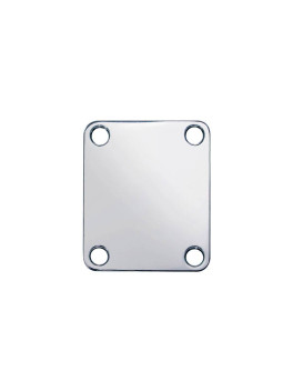 Placa para unión de mástil rectangular níquel