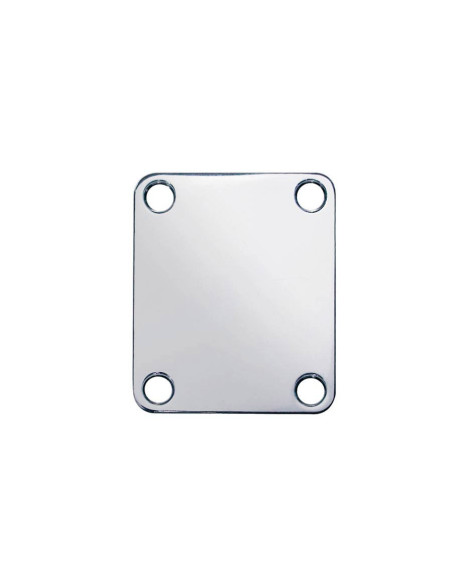 Placa para unión de mástil rectangular níquel