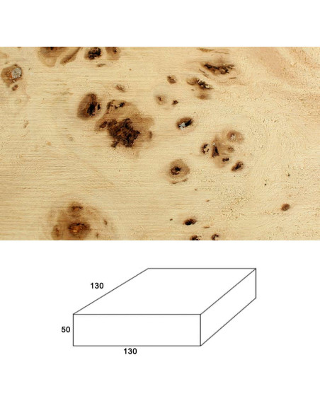 Madera de Lupa de Chopo para torno