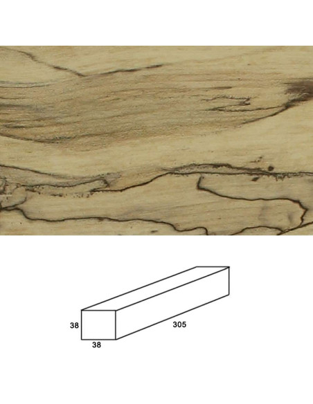 Madera de Arce Spalted para torno