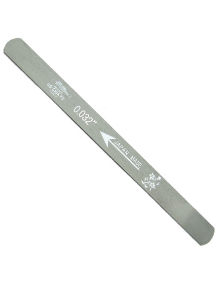 Uo-Chikyu Double Edged Nut Slot Japanese File 0,81 mm
