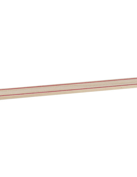 Back Strip White Red - Maple - White Red