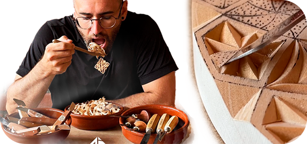 Chip carving, la técnica de talla de madera que marca tendencia